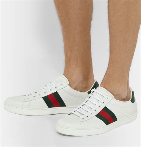 gucci white mens sneakers|discount Gucci sneakers for men.